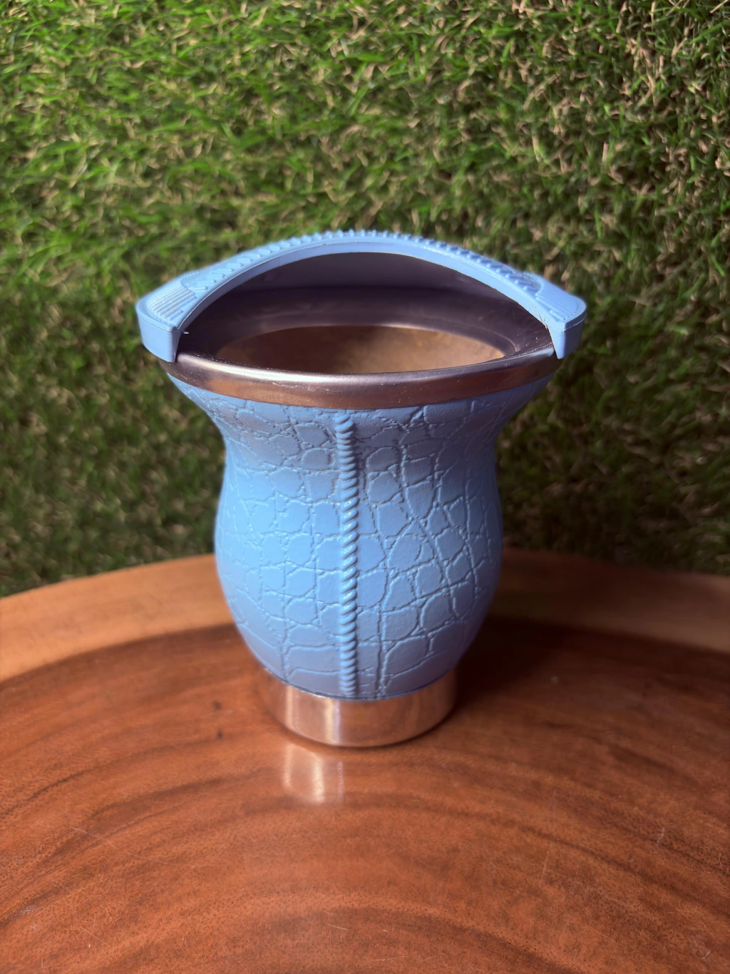 Cuia Colorida Para Chimarrão de Porongo Luxo Croco Diversas Cores