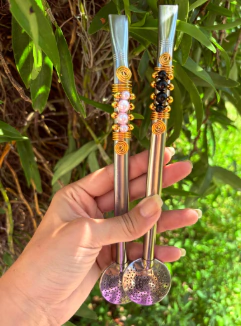 Bomba Inox Chimarrão Decorada Pérola Diversas Cores