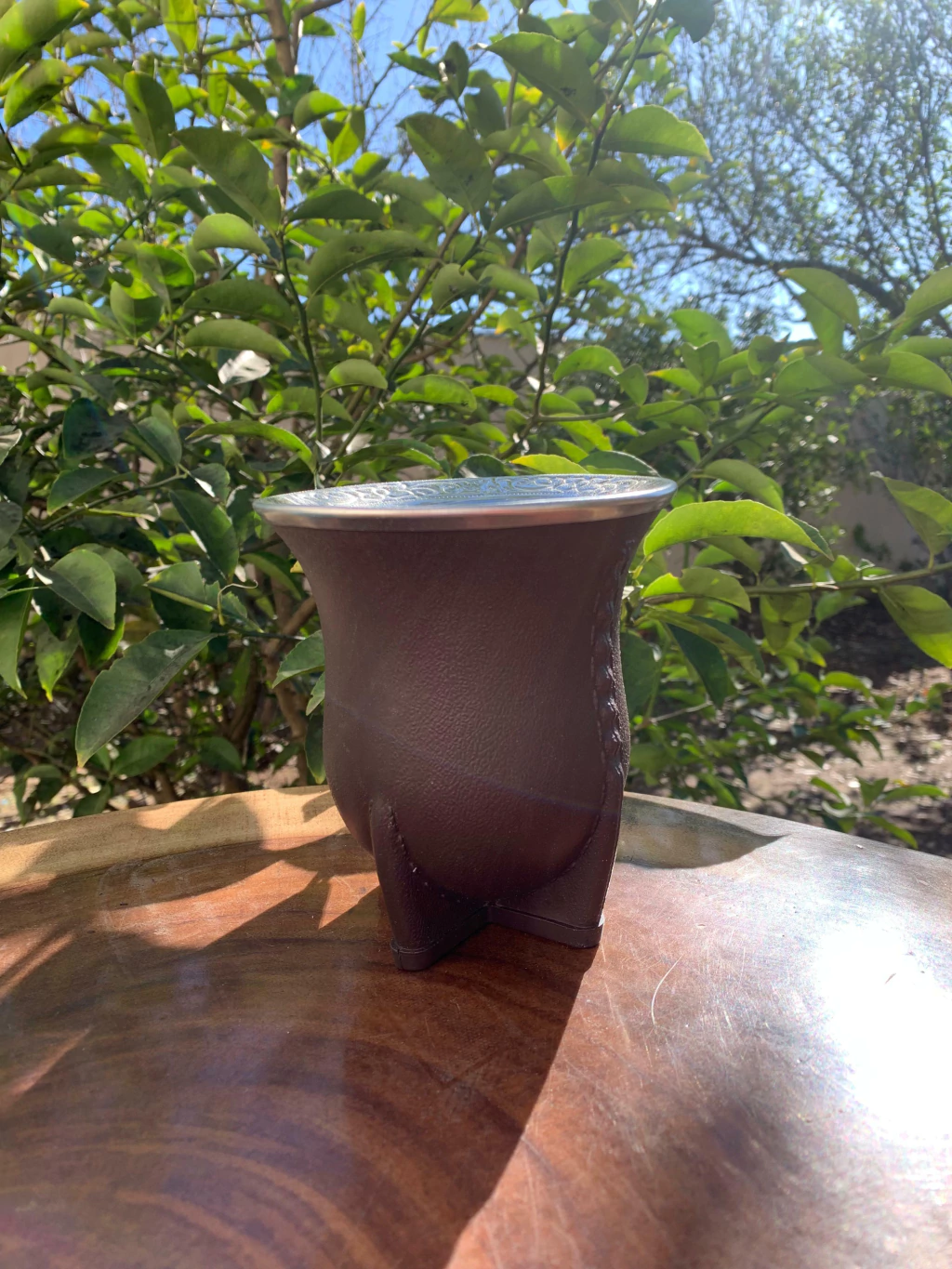 Cuia de Chimarrão Porongo Torpedo Bocal Inox Colorida + Tapa Erva