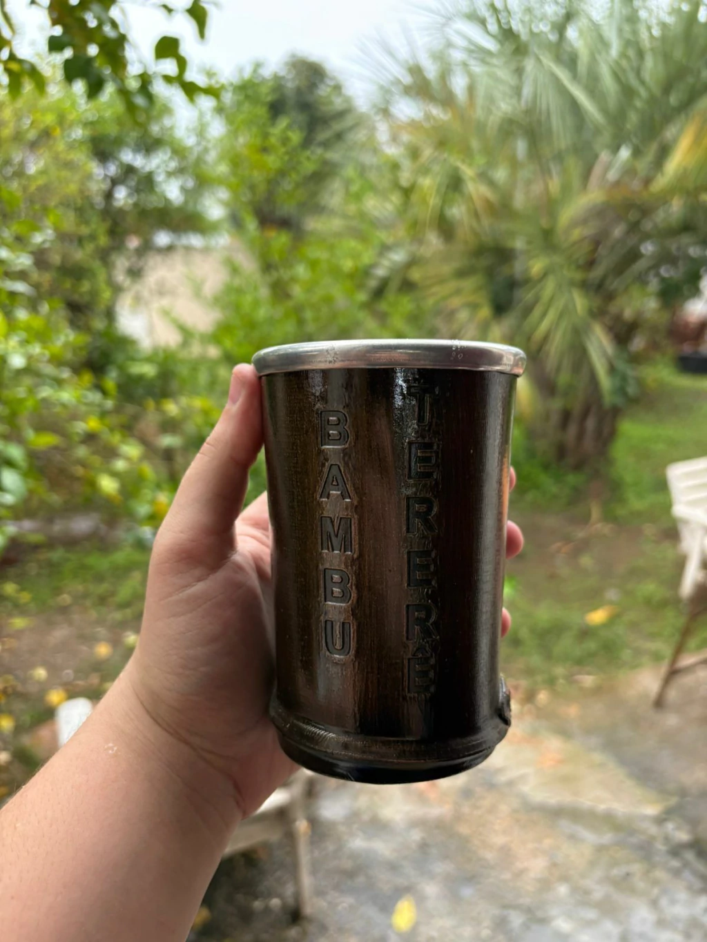 Cuia Copo Para Tereré Bambu em Alumínio Diversas Cores